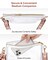 Fashionable Clear Bag Stadium Approved - Clear Purses for Women, Versatile with Detachable Strap, Sturdy & Easy Access Design, Perfect for Sports & Concerts, White
